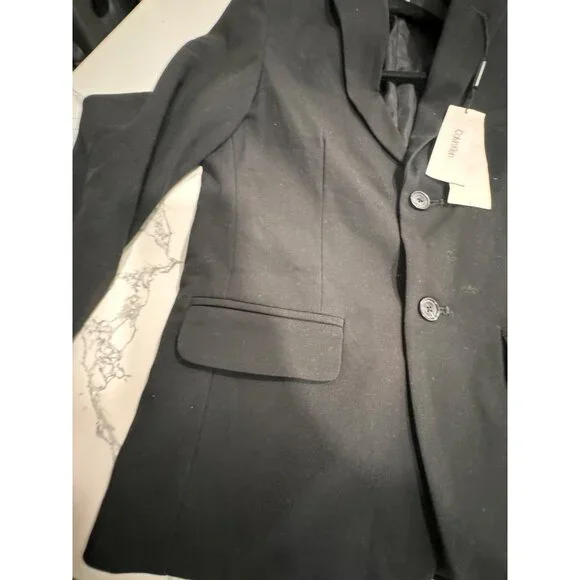Calvin Klein Boys Black Blazer Jacket Size 12Polyester/Rayon Blend - Picture 10 of 10